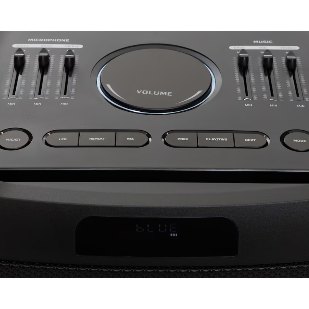 BOCINA BAFLE SONIDO 50.4″ X 18.89″ EVL 16000W C/RADIO FM BLUETOOTH/USB/MICROSD/AUX C/LUZ LED 2 BOCINAS EVL COD. TK-1502L