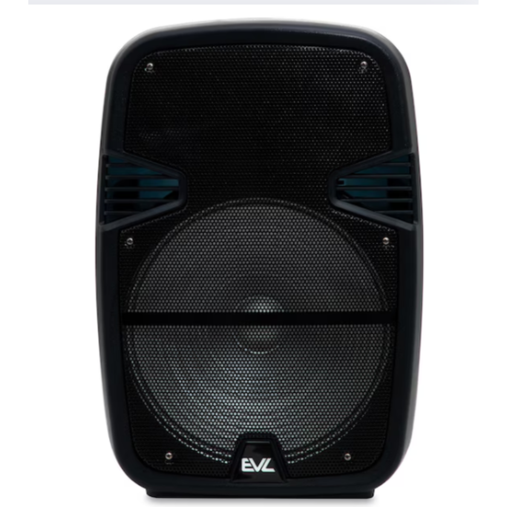BOCINA PORTATIL 23.62″ X 14.56″ EVL 40 000W BLUETOOTH C/LUZ S/CONTROL S/EMPAQUE MODEL. GPR-55 NUEVO